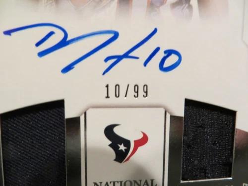National Treasures Autograph Rookie Jersey Texans DeAndre Hopkins 10/99   2013