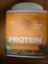 SunWarrior Protein Warrior Blend Chocolate Flavor 13.2oz Exp:08/2025 New
