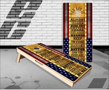 Carnival Game Flag Funny Cornhole Boards Bean Bag Toss Game