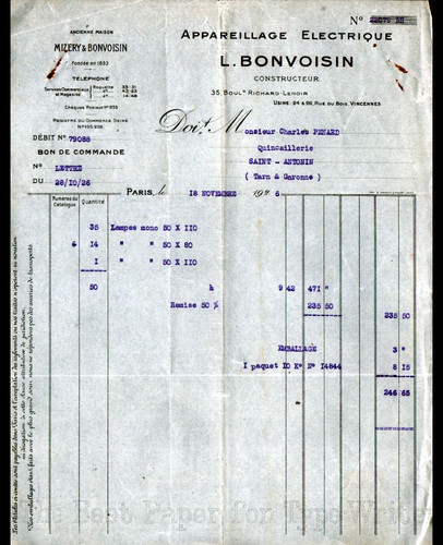 PARIS / VINCENNES (XI°) USINE