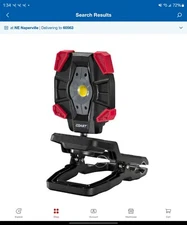 Coast 1718620 Rechargeable 3900 Lumens Clamp 3-Mode 16-Hour Work Light - NEW