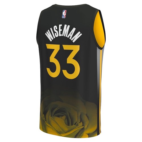 Golden State Warriors James Wiseman Yellow Rose City Edition Replica Jersey XL - Picture 13 of 16