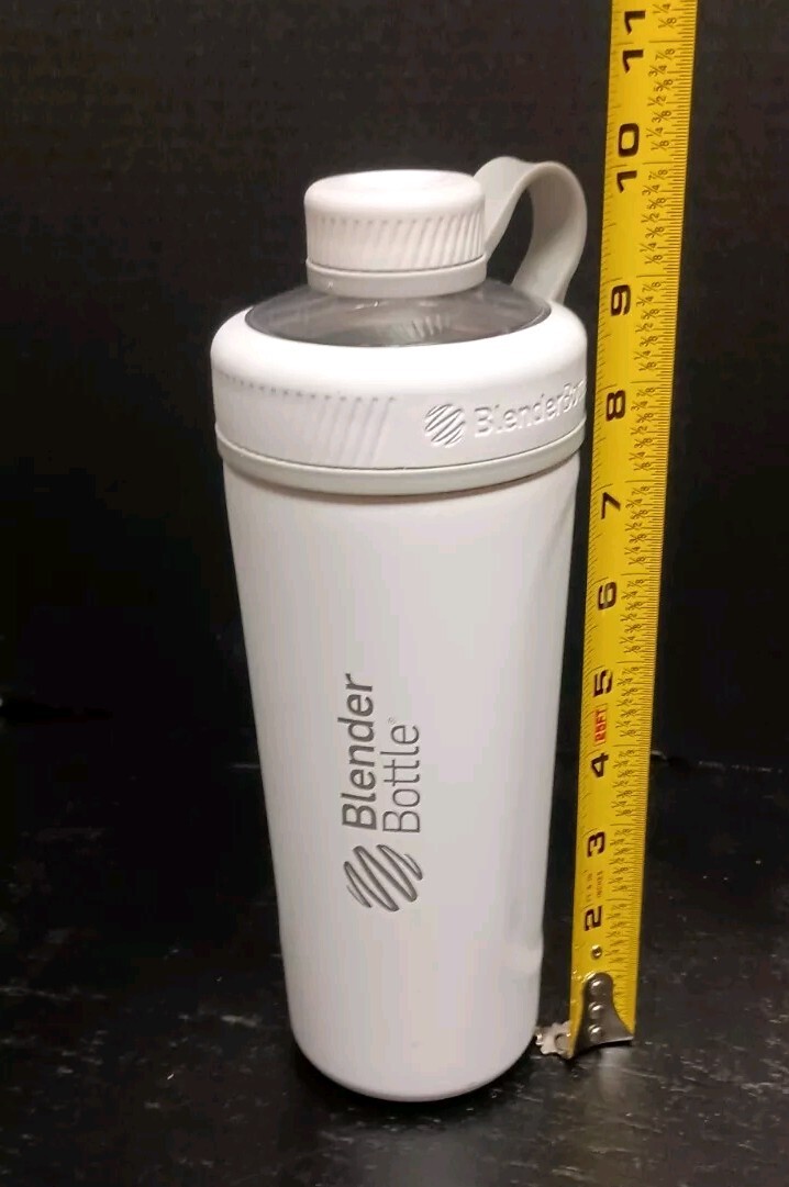 Blender Bottle Radian 26 oz. Insulated Stainless Steel Cup Loop White