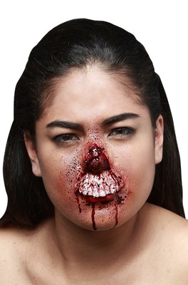 Zombie Chewed Nose Prosthetic Make Up Kit