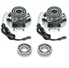 Front and Rear Wheel Bearings & Hubs Kit Timken For Ford F-150 Heritage 4WD 2004