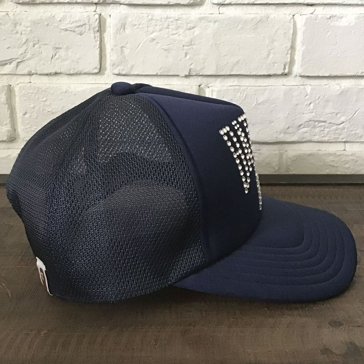 BAPE Swarovski NYC logo trucker hat cap A Bathing Ape | eBay
