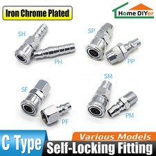 Pneumatic C Type Quick Release Connector Air Line Hose Compressor Fitting