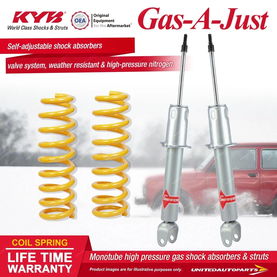 Rear KYB GAS-A-JUST Shock Absorbers STD King Springs for TOYOTA Supra JZA80 - image 2 of 4