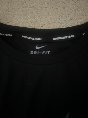 Nike Boys XL black basketball shirt Elite New Long sleeve dri fit Dri-Fit nwt - Picture 7 of 8