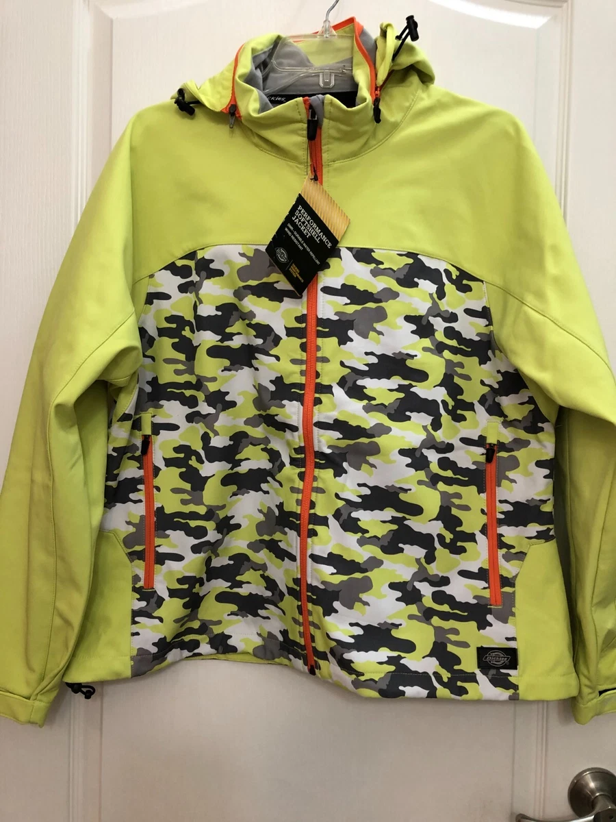 Dickies Performance Camo Water Repellent Wind Resistant Womens Jacket XL NWT