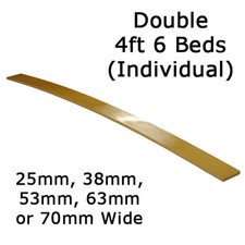 Double 4ft6 - 25mm, 38mm, 53mm, 63mm or 70mm wide Sprung Bed Slats - Individual