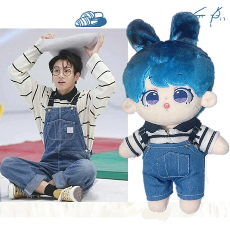 20cm KPOP Bangtan Boys Plushies Baby Kookie JUNGKOOK Doll Toy +