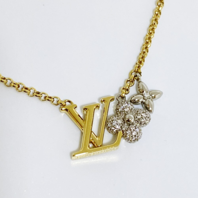 Louis Vuitton Necklace M01265 LV Gram Pendant Gold Color | eBay