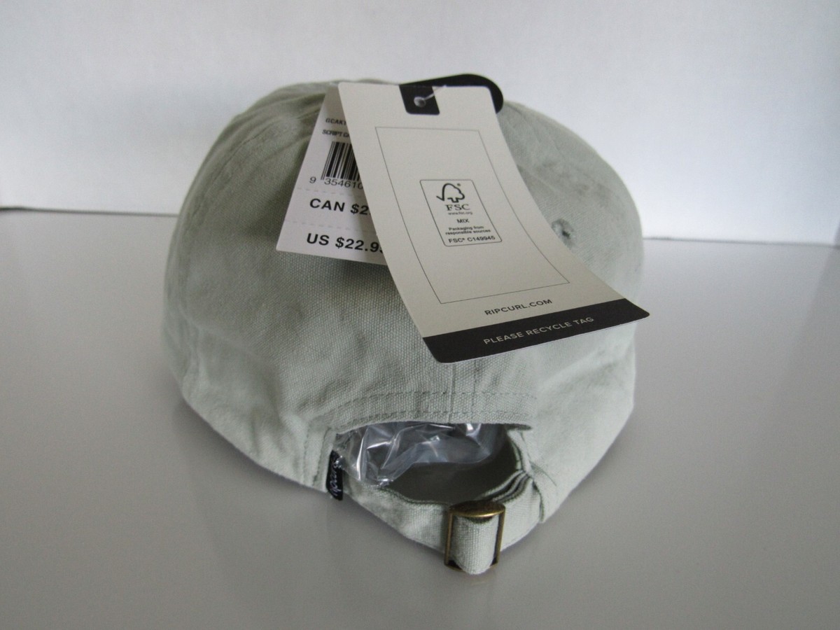 Rip Curl Womens Script Hat Sage Adjustable Nwt View 4