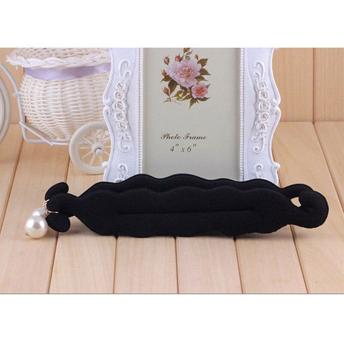 Magic Sponge Clip Foam Donut Hair Styling Bun Maker Curler Tool Ring Twist .a CR