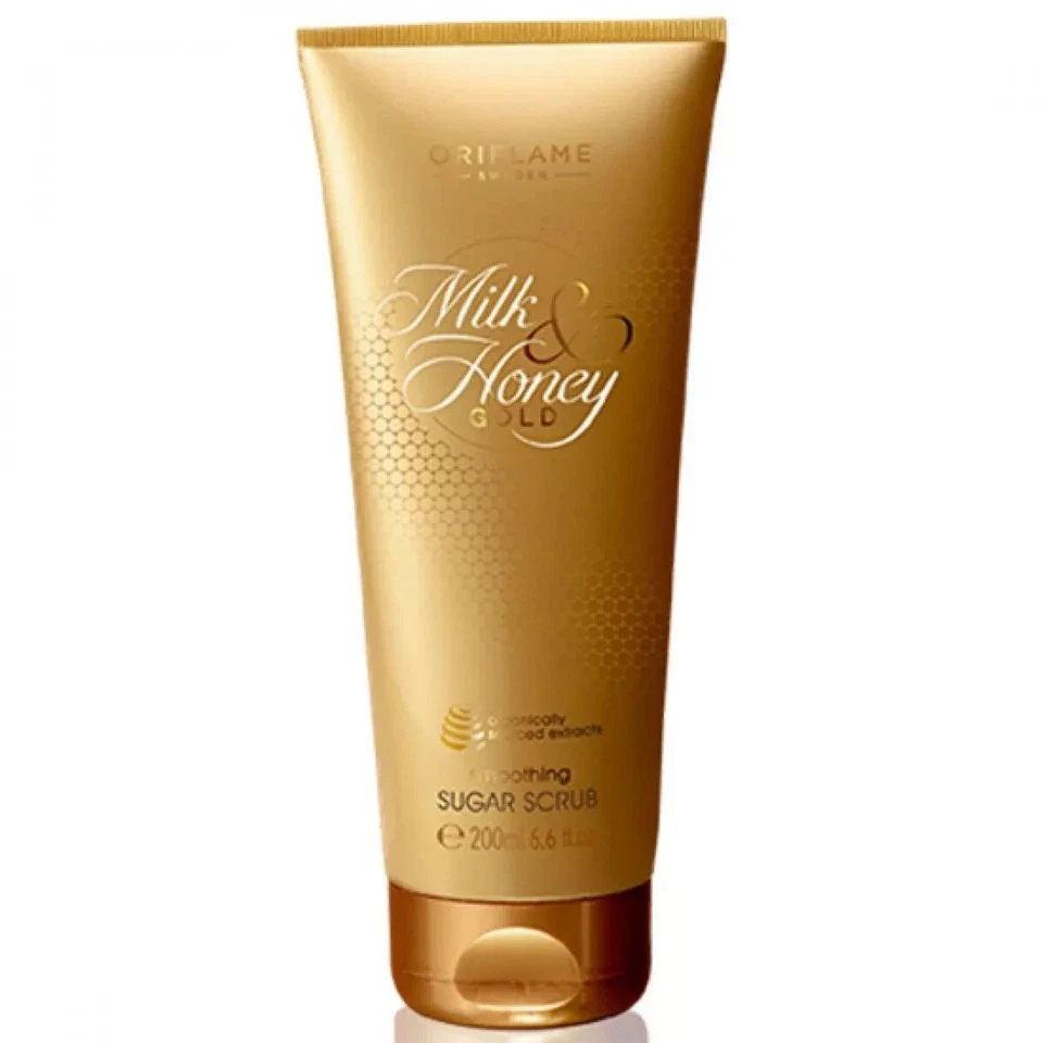 ORIFLAME Milk and Honey Gold Smoothing Sugar Scrub - 6.6 OZ | 200 Gram. - Image 2 of 3