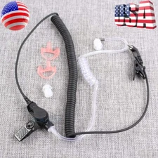 NEW 2.5mm Earpiece Headset & Coiled Tube fit Harris Police Radio XG25 XG75 P7300