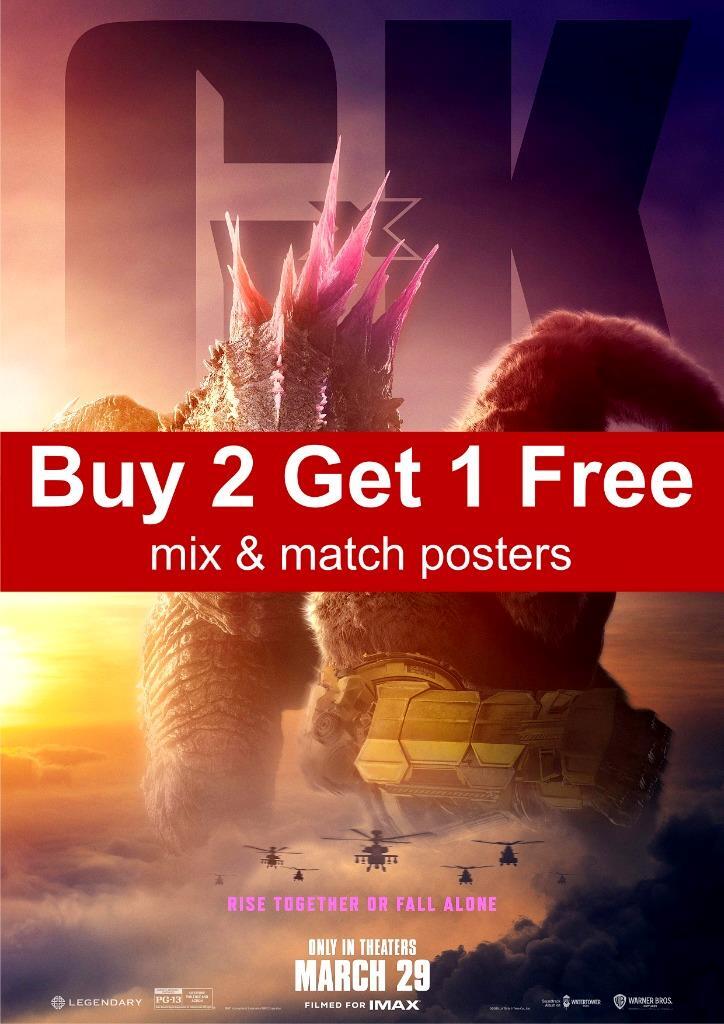 Godzilla X Kong The New Empire 2024 Teaser Movie Poster