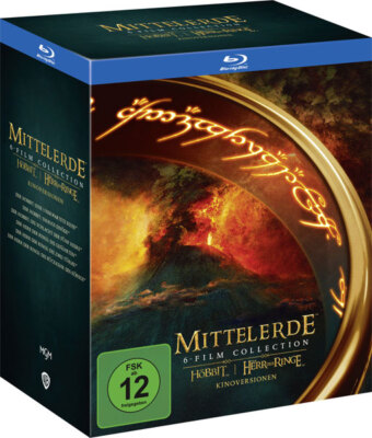 Mittelerde  6 Filme-Collection (BR) 6Discs  enthält HdR&Hobbit...