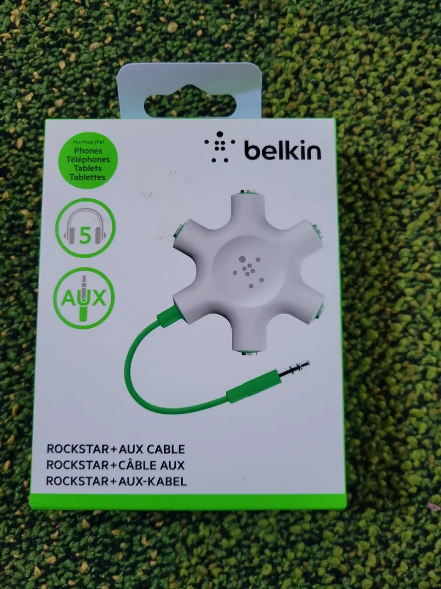 RockStar 5-Jack 3.5 mm Audio Headphone Splitter by Belkin