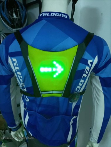 LED Bicycle Luminous Vest Outdoor Cycling Wireless Remote Control Bicycle Vest - Picture 14 of 16