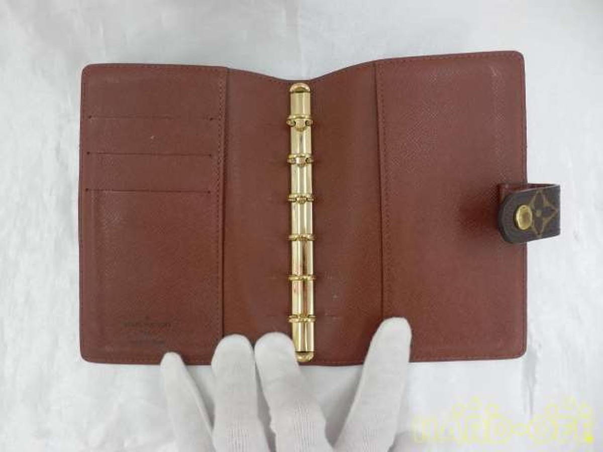 Louis Vuitton 　レザー手帳カバー ルイヴィトン LOUIS VUITTON 手帳カバー 手帳