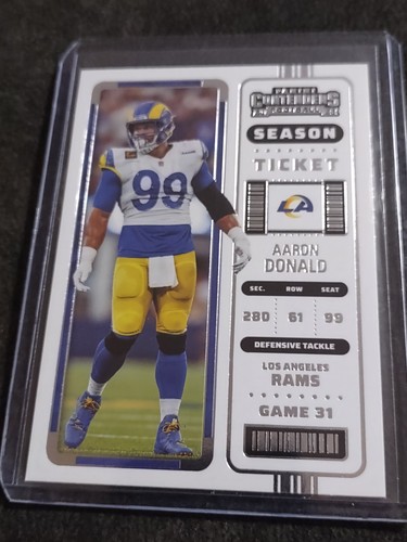 2022 Panini Contenders #50 Aaron Donald Los Angeles Rams Football Card - Bild 1 von 2