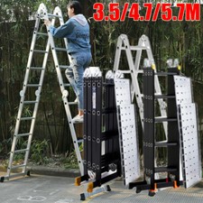 4.7M/5.7M 3.5M Compact Combination Multi Purpose Extension Ladders Step Ladders