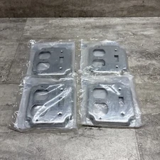 Lot Of 4 Hubbell Raco 906C Raised Cover, Duplex Receptacle / Toggle Switch