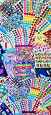Happy Lot Of Stickers 75 Sheets Mixed Themes - VARIOUS BRANDS  SHAPES  SIZES