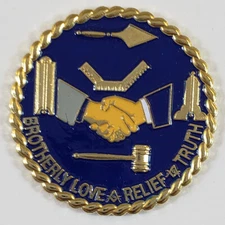 Masonic Handshake Large Lapel Pin Mason (SCA-2077) Freemason