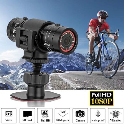 Full HD 1080P F9 Sport DV Kamera Fahrrad Motorrad Helm Action DVR Video Cam 2024