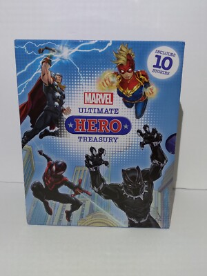 Marvel Ultimate Hero Treasury Book  Box Set Of 10 Hardcover Ages 5-8 New