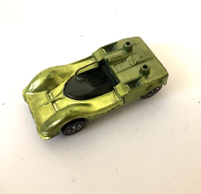 1968 Hot Wheels Redline Chaparral 2G Yellow Lime Antifreeze RL