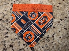 Auburn University, TIgers  NEW **reversible size S-M pet bandana