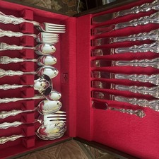 INTERNATIONAL INTERLUDE SILVERPLATE FLATWARE 64 PIECES