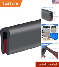 Rubber Edge Trim, Self-Adhesive Rubber Edge Trim, Edge Protector for Sheet Me...