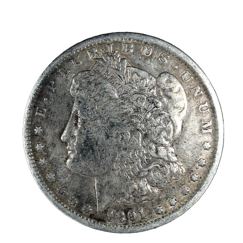1891 O Morgan Dollar VF- Very Fine 90% Silver $1 U.S Coin # 2432