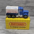 Lesney Matchbox Peterbilt Tanker 1981 Advertising York Interstate Fair With Box