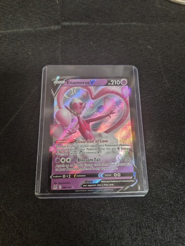 Pokemon TCG Enamorus v 82/196 Lost Origin Ultra Rare Full Art Holo Card NM - Picture 1 of 2
