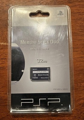 2005 sealed Sony PSP 32mb Memory Stick Duo Magic Gate  New on card Made in Japan