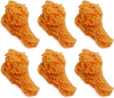 6 Pcs Artificial Chicken Legs, Fake Fried Chicken Model, Simulated Chicken Legs,