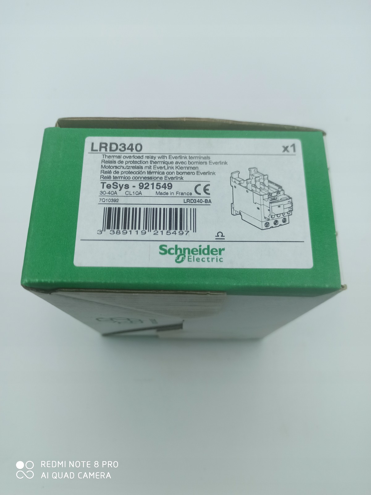 Thermal Relay LRD340 30-40A 1 Piece
