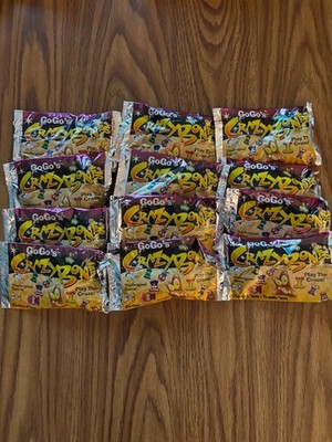 Crazy Bones Series 1 Lot X 12 Sealed Packs Classic GoGos Rare Deadstock RARE