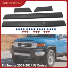 For Toyota 2007-2014 FJ Cruiser Set of 4 Outside Driver & Passenger Door Molding