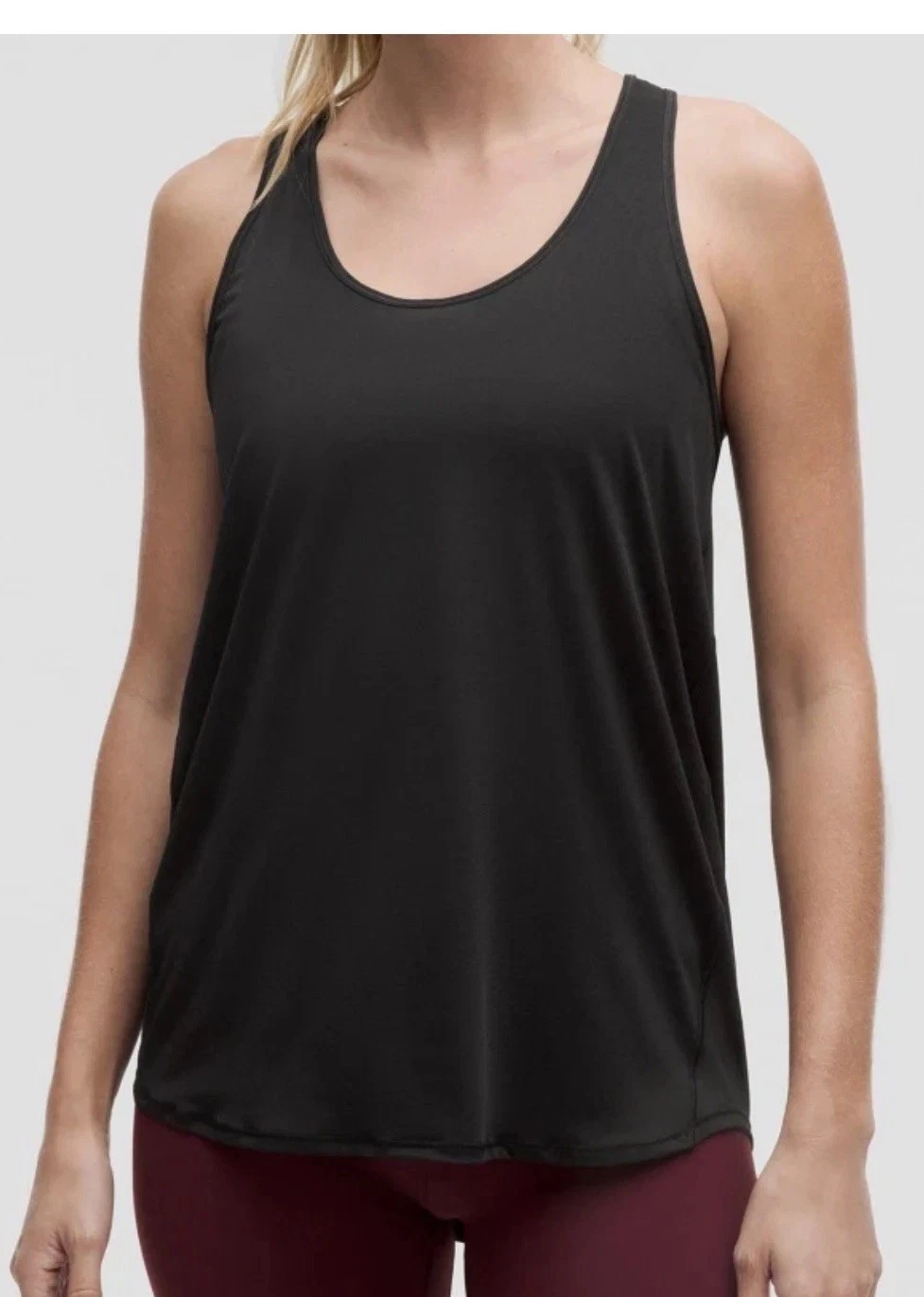 Lululemon NWT Essential Tank Racerback PLEATED * BLACK Size 2