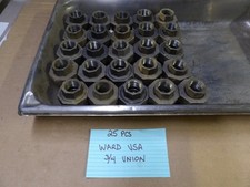 Ward USA Malleable Black Iron Pipe Union 3/4 NPT  * QTY 25 pieces * FREE SHIP! *