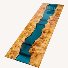 Blue Epoxy Table, Epoxy Resin Table Top,  Resin River Table,  Acacia Wood Table