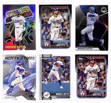 Mookie Betts 6 Card Lot LA Dodgers Topps, Modern Strokes, Titans of the Game MLB