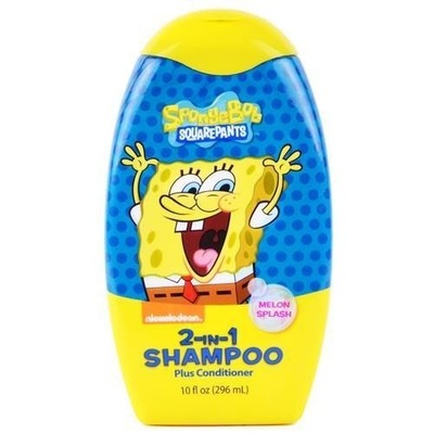 10oz Nickelodeon SpongeBob SquarePants 2-In-1 Shampoo & Conditioner Melon Splash